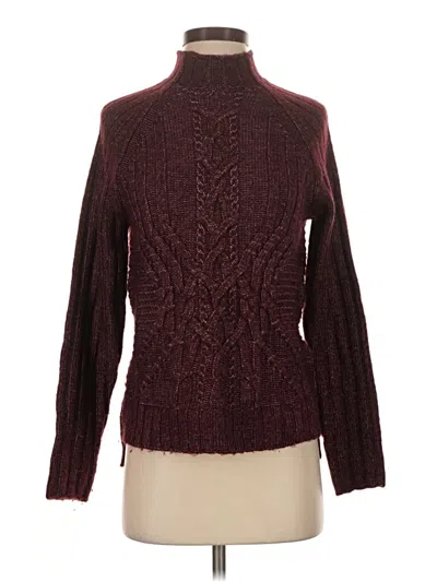 Pre-owned Gap Turtleneck Sweater In Burgundy