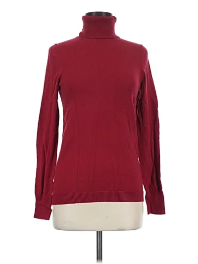 Pre-owned Gap Turtleneck Sweater In Burgundy