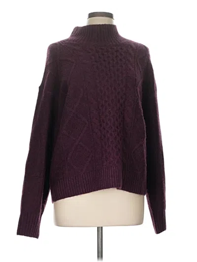 Pre-owned Gap Turtleneck Sweater In Burgundy