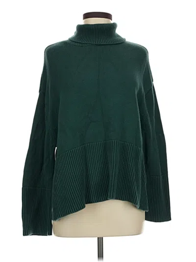 Pre-owned Gap Turtleneck Sweater In Green