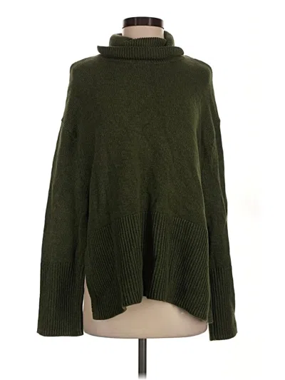 Pre-owned Gap Turtleneck Sweater In Green