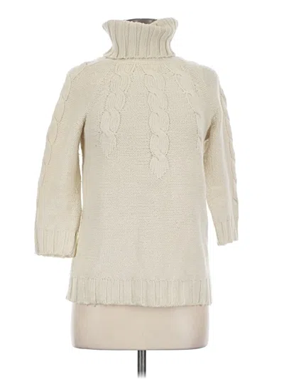 Pre-owned Gap Turtleneck Sweater In Ivory