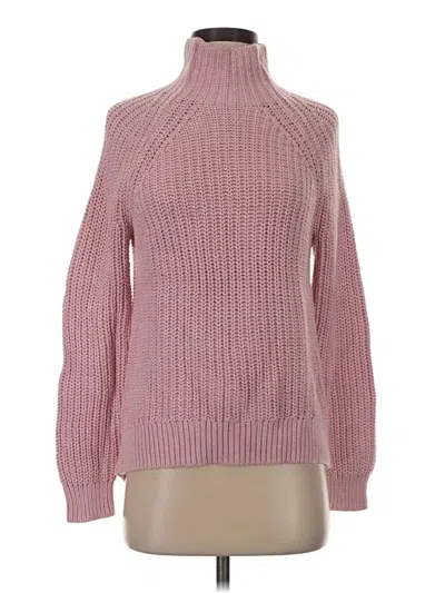 Pre-owned Gap Turtleneck Sweater In Pink