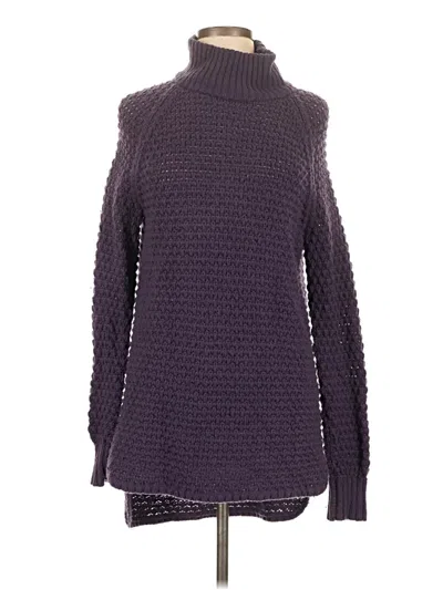 Pre-owned Gap Turtleneck Sweater In Purple