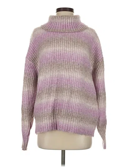 Pre-owned Gap Turtleneck Sweater In Purple