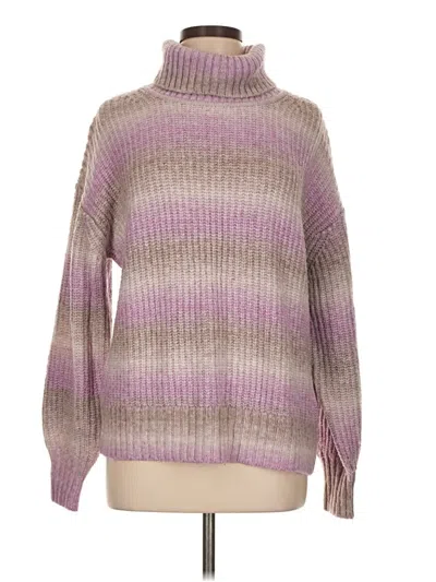 Pre-owned Gap Turtleneck Sweater In Purple