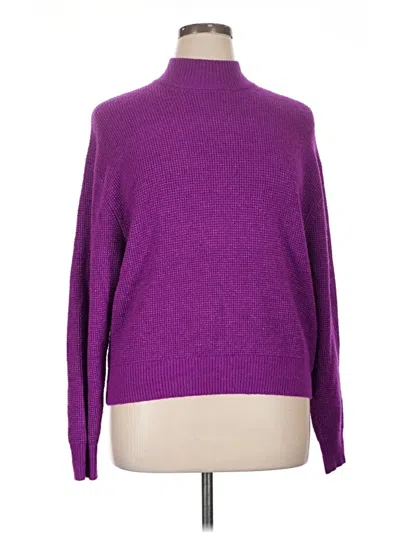Pre-owned Gap Turtleneck Sweater In Purple