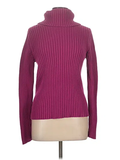 Pre-owned Gap Turtleneck Sweater In Purple