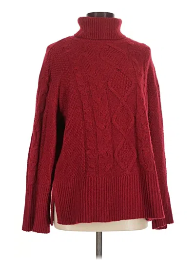 Pre-owned Gap Turtleneck Sweater In Red