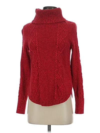 Pre-owned Gap Turtleneck Sweater In Red
