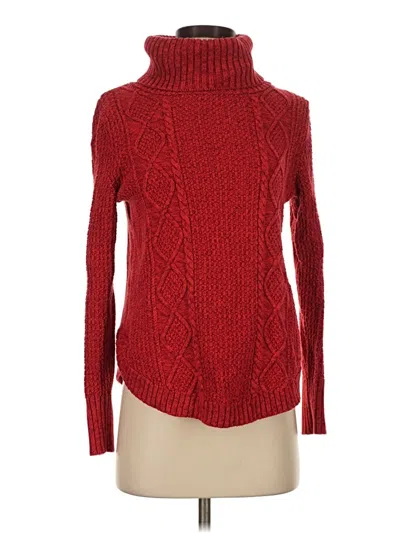 Pre-owned Gap Turtleneck Sweater In Red