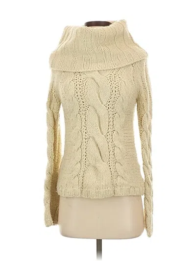 Pre-owned Gap Turtleneck Sweater In White