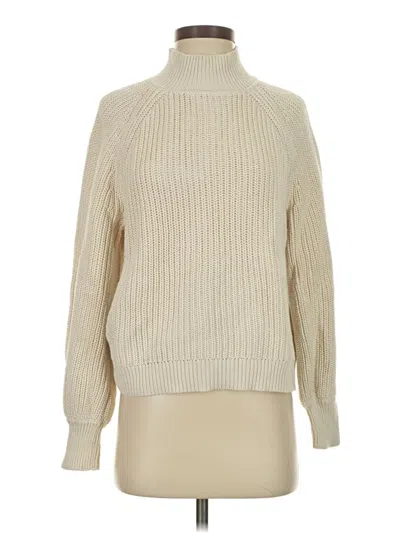 Pre-owned Gap Turtleneck Sweater In White