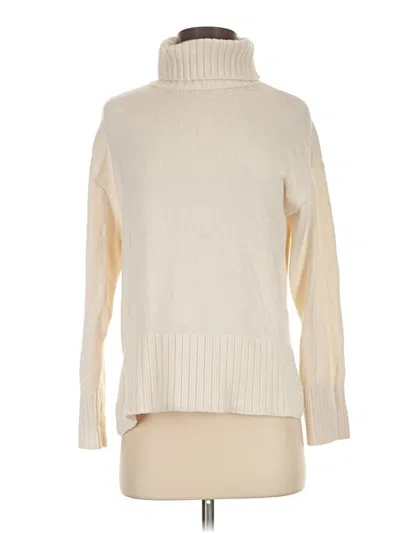 Pre-owned Gap Turtleneck Sweater In White
