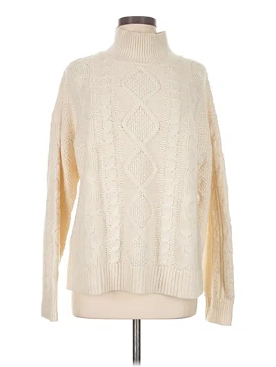 Pre-owned Gap Turtleneck Sweater In White