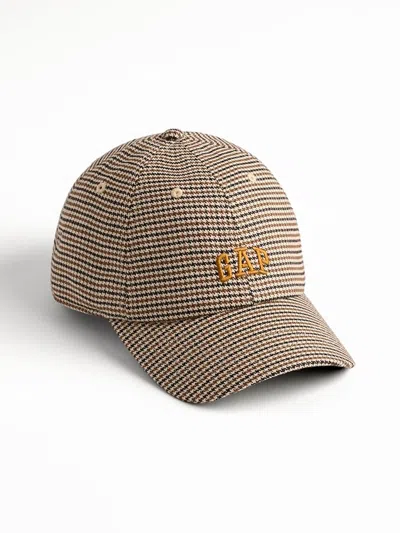Gap Tweed  Logo Baseball Hat In Multi