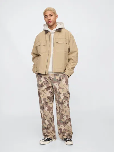 Gap Twill Camo Utility Khakis
