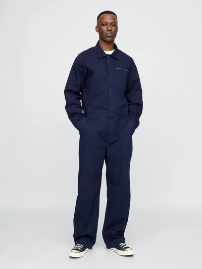 Gap Twill Coveralls In Dark Night