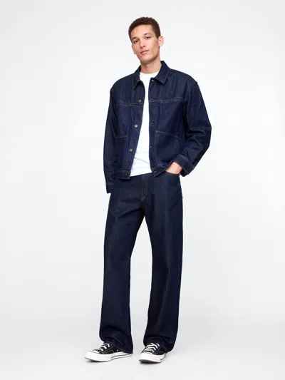Gap Ultrasoft '90s Loose Jeans In Dark Rinse