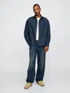 Gap Ultrasoft Baggy Carpenter Jeans In Dark Rinse