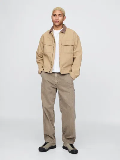 Gap Ultrasoft Baggy Carpenter Jeans In Sandstorm