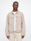 Gap Ultrasoft Boxy Icon Denim Jacket In Black Sand