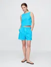 Gap Ultrasoft Denim Easy Shorts In Cyan Blue