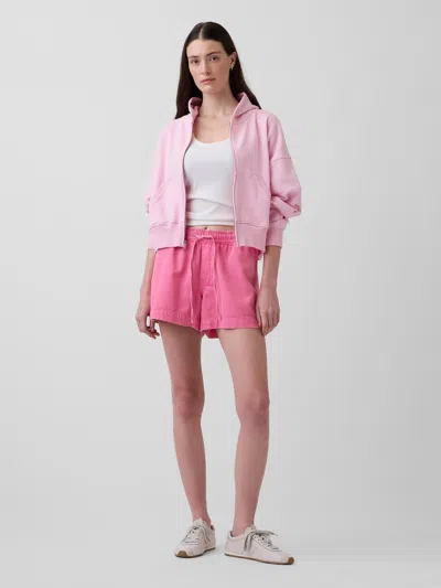 Gap Ultrasoft Denim Easy Shorts In Pink