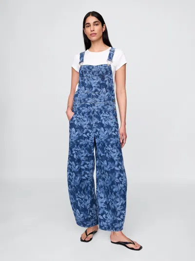 Gap Ultrasoft Denim Horseshoe Overalls