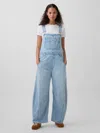 Gap Ultrasoft Denim Horseshoe Overalls In Multi