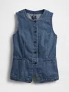 Gap Ultrasoft Denim Longline Vest