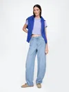 Gap Ultrasoft High Rise Barrel Jeans In Light Indigo