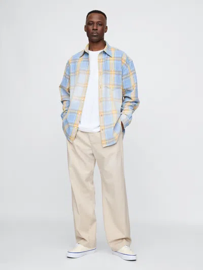 Gap Ultrasoft Pleated Trousers In Bedrock