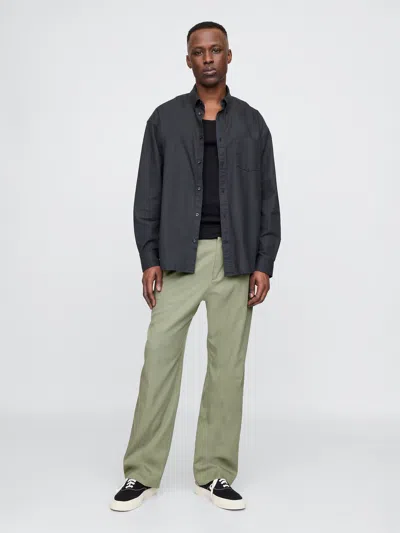 Gap Ultrasoft Pleated Trousers In Mesculen Green