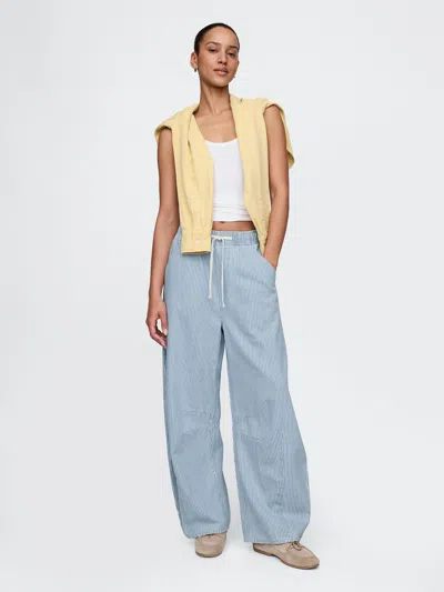 Gap Ultrasoft Railroad Striped Easy Horseshoe Jeans In Blue Railroad Stripe