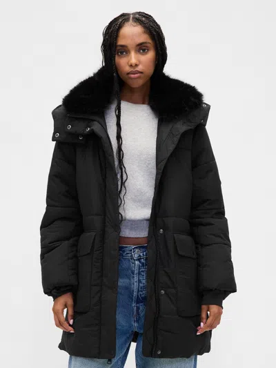 Gap Utility Puffer Jacket In Black