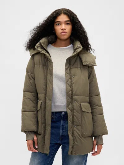 Gap Utility Puffer Jacket In Green