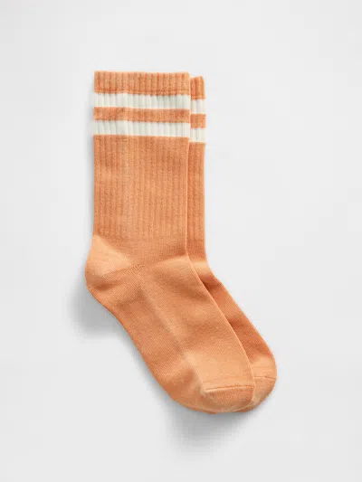 Gap Varsity Crew Socks In Orange