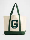 Gap Varsity Logo Tote Bag In Brown