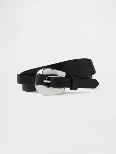 Gap Vegan Leather Belt In Black