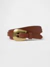 Gap Vegan Leather Belt In Root Brown