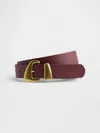 Gap Vegan Leather Pebble Angular Buckle Belt