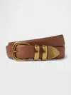 Gap Vegan Leather Pebble Belt In Root Brown