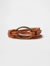 Gap Vegan Leather Tie Belt In Cognac Brown