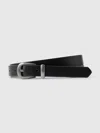 Gap Vegan Leather Western Belt In Black