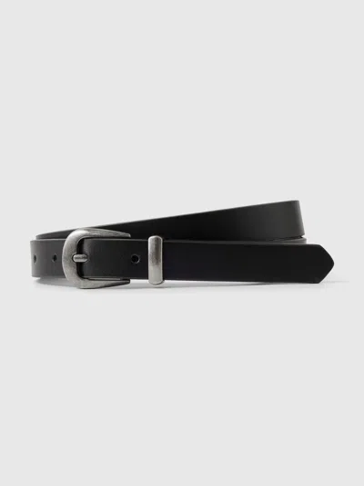 Gap Vegan Leather Western Belt In Black