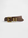 Gap Vegan Pebble Leather Belt In Brown