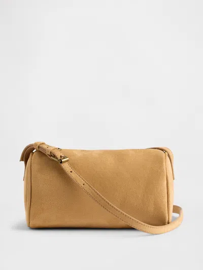 Gap Vegan Suede Barrel Bag In Brown