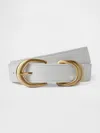 Gap Vegan Suede Belt In Ivory Beige Frost