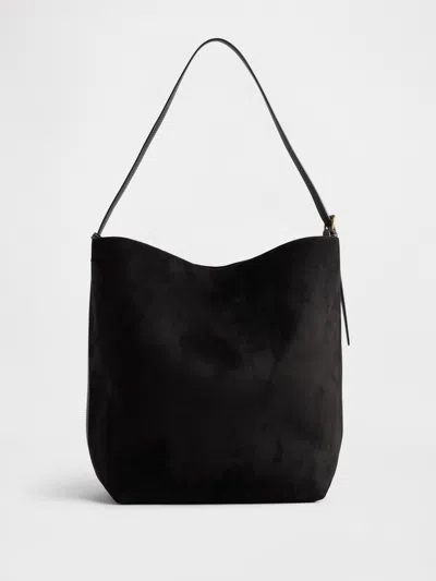 Gap Vegan Suede Bucket Bag In Black